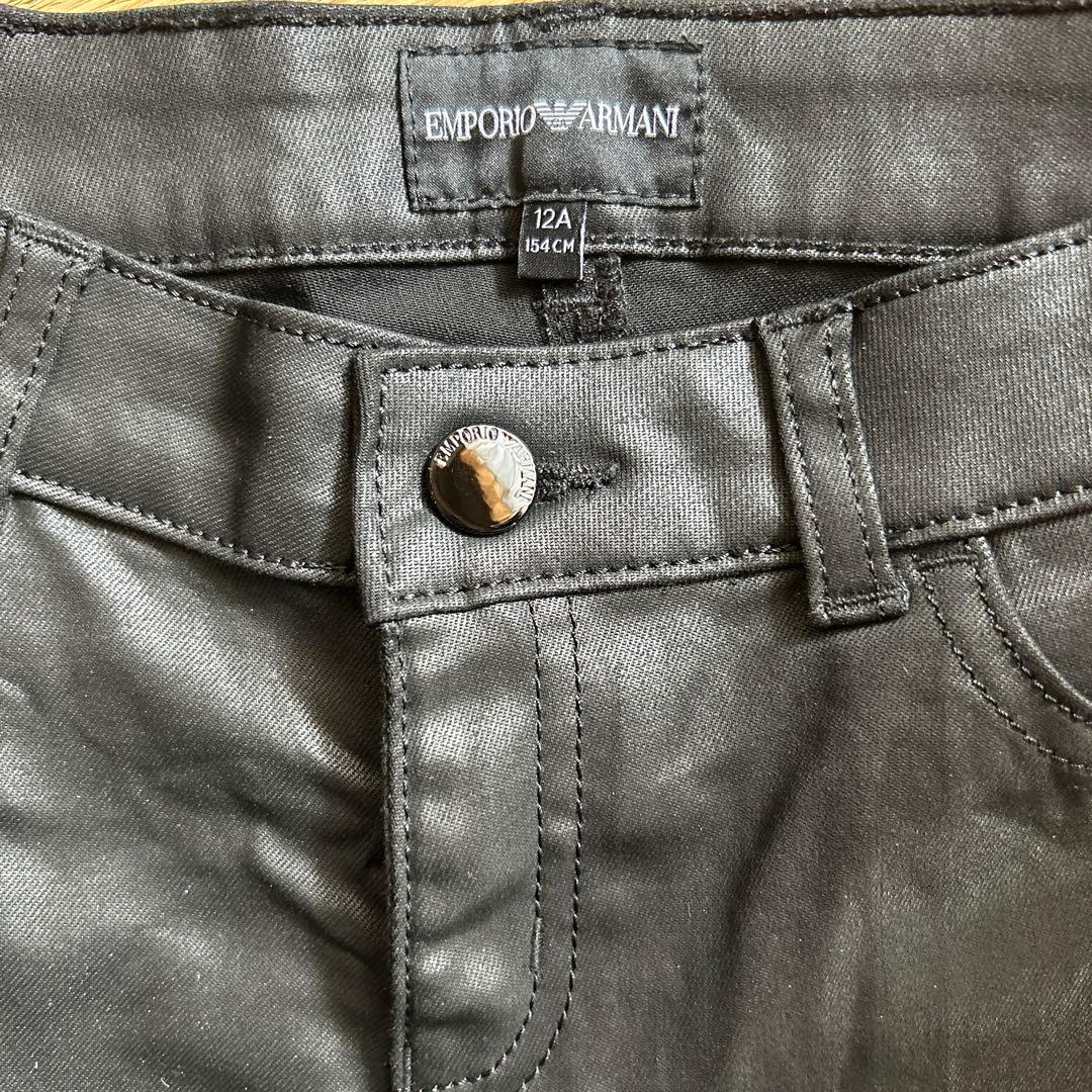 ゆら様 専用 エンポリオ・アルマーニ キッズ レザー風パンツ - メルカリ