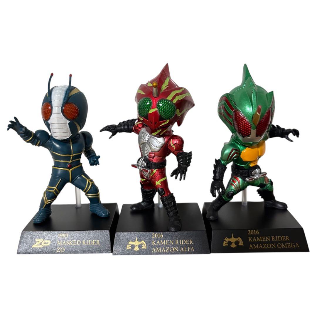 仮面ライダー　50thデフォルメクスフィギュア◎ZO アマゾンアルファ等　計5体