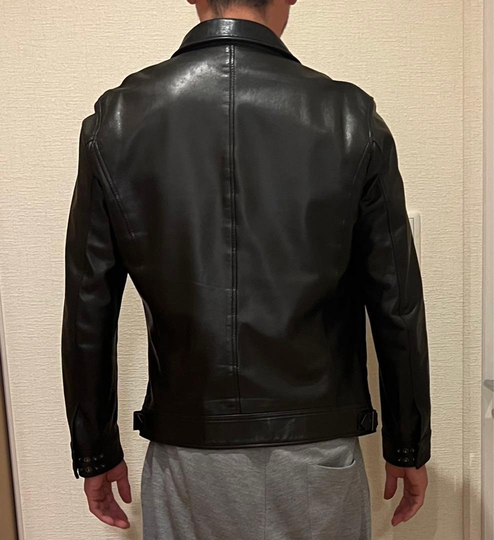 所さんのSNAKE MOTOR 世田谷ベースレザー ライダースジャケット黒