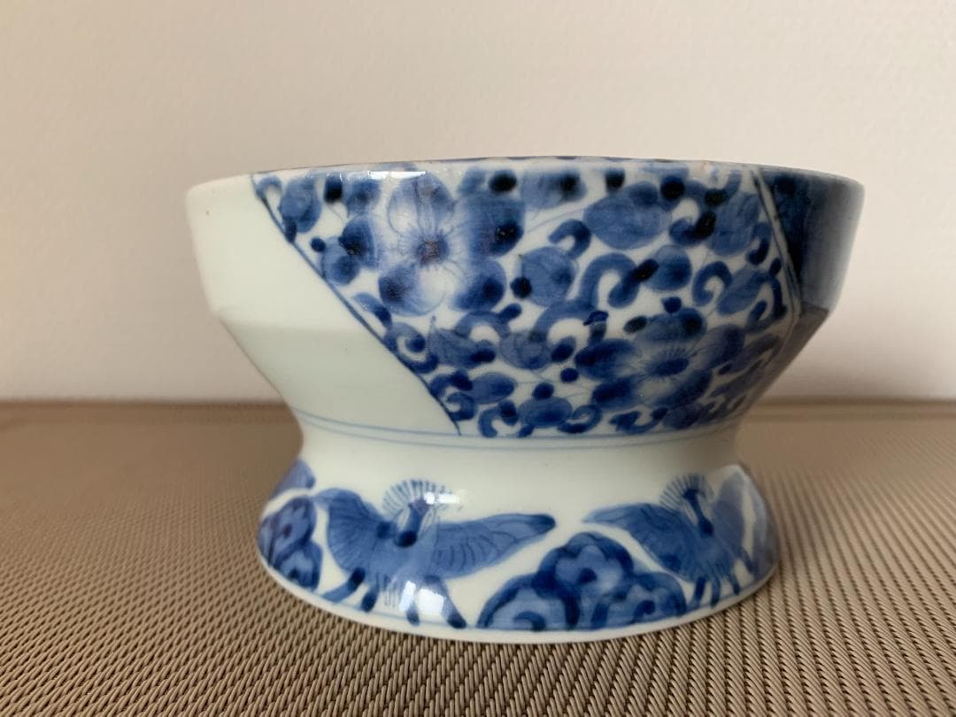 ✨SALE✨染付中鉢３種　幕末～明治期　レトロ　アンティーク　時代骨董