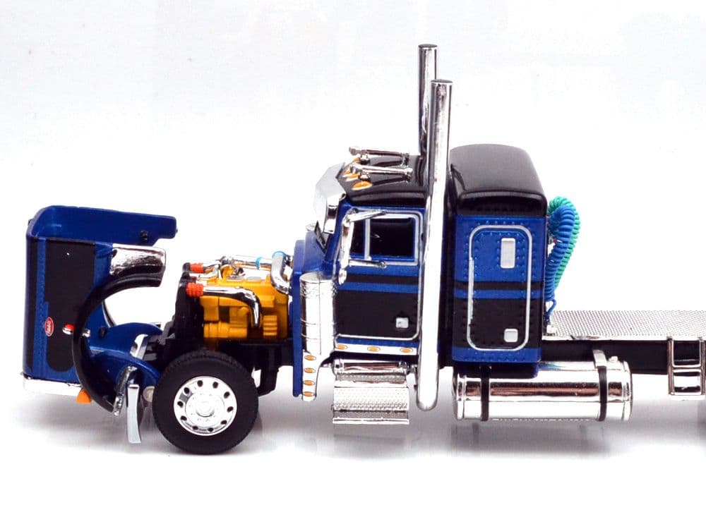 ピータービルト379・ウィズ・デムコ・トレーラー(ブルー/ブラック)
