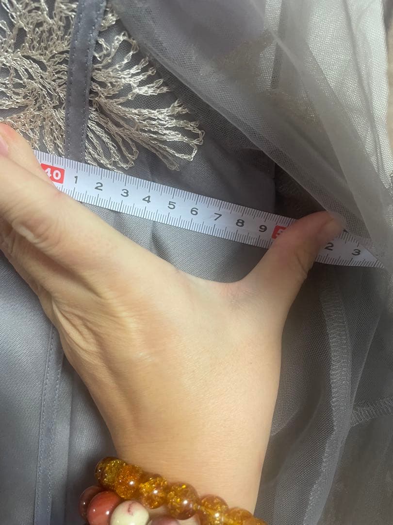 期間限定　niana フラワー 刺繍ティアードフリルドレス Aライン パーティー