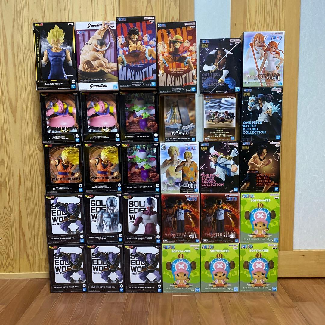 ワンピース ドラゴンボールプライズフィギュアまとめ売り30個セット