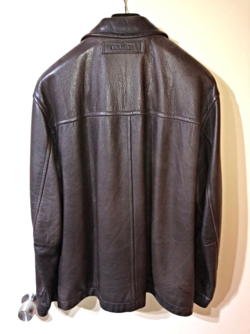 ノーティカ レザージャケット ダークブラウン ノーティカ レザー