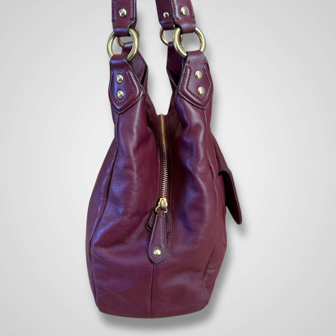 バッグ COACH SOHO leather bag Satchel Burgundy