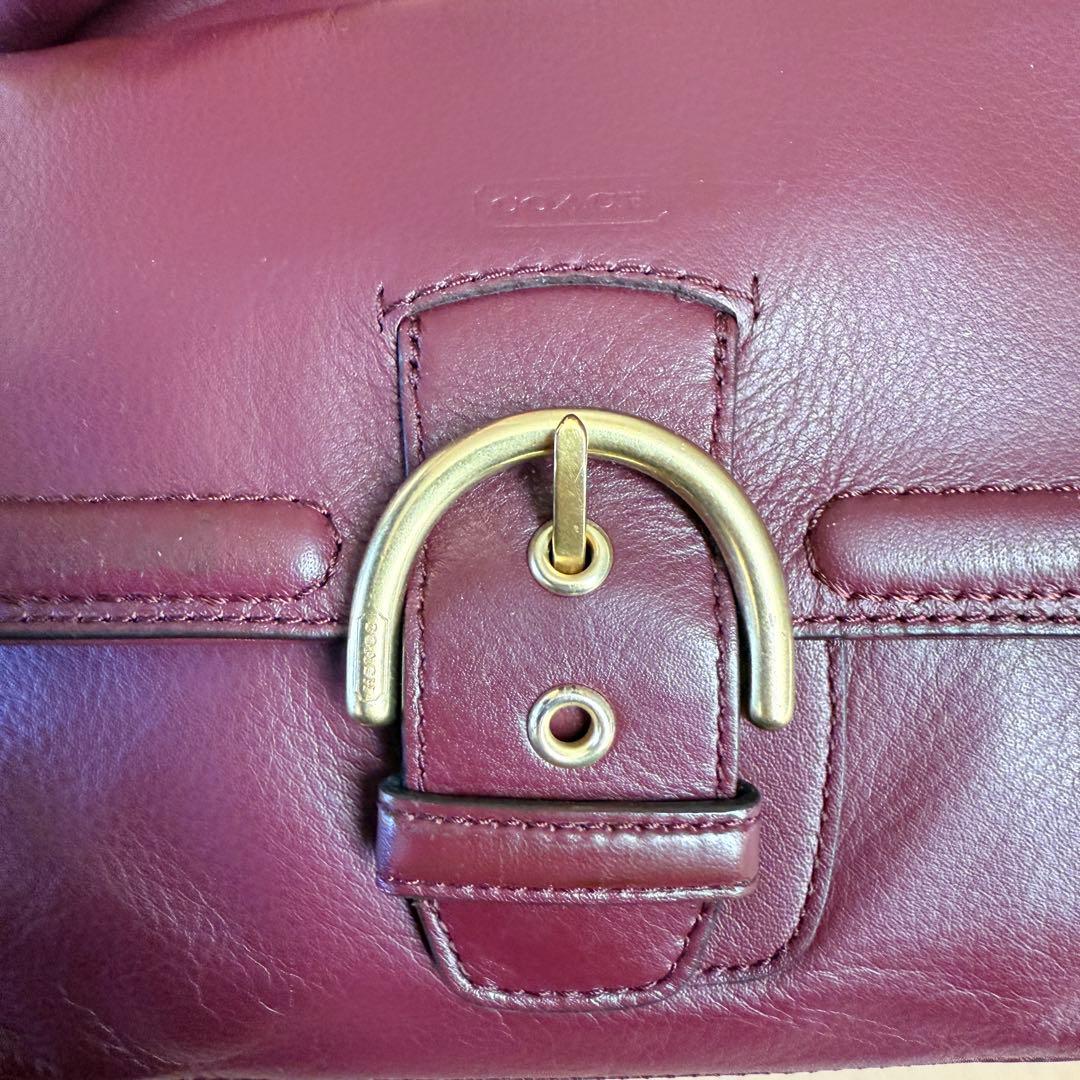 バッグ COACH SOHO leather bag Satchel Burgundy