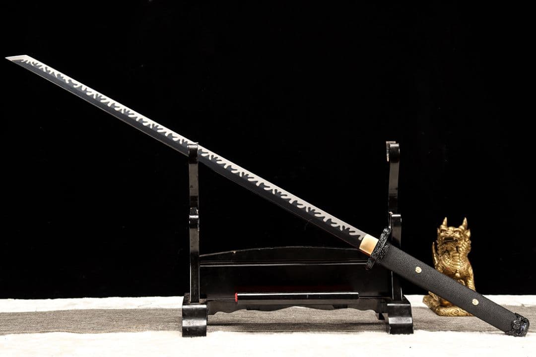 武具　刀装具　日本刀　模造刀 横刀 直刀 黒獅子唐横刀