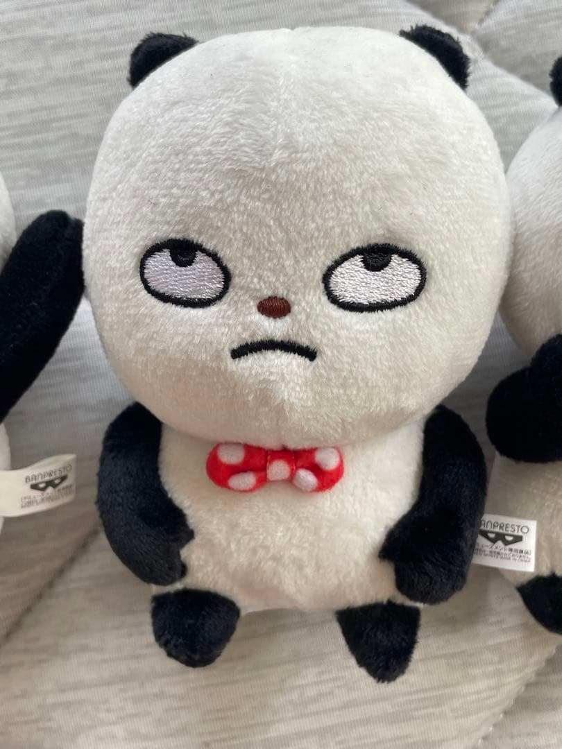 にしむらゆうじごきげんぱんだ カバンに付けられるぬいぐるみ 3体セット