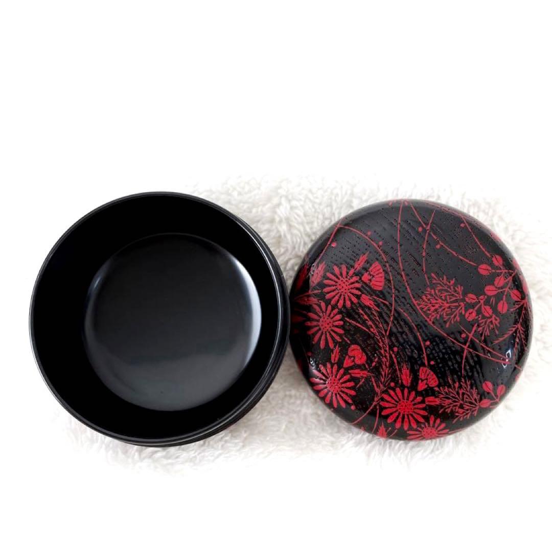 【茶道具】白粉解香合 秋野絵 中村宗悦 香合