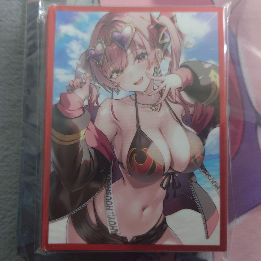 α1 ホロライブ 汗&♡のサングラス&水着 宝鐘マリン スリーブ&プレイマット