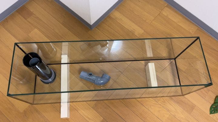 90cm 小売 リフジウム サブ水槽 オーバーフロー ガラス水槽