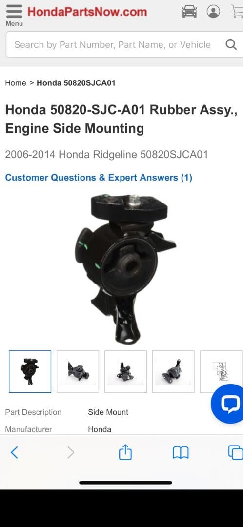 06〜08y ホンダ リッジライン エンジンマウント ミッションマウント