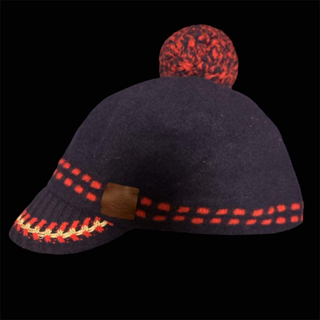Vivienne Westwood FLAP EARS ポンポン付 ニット帽 - メルカリ