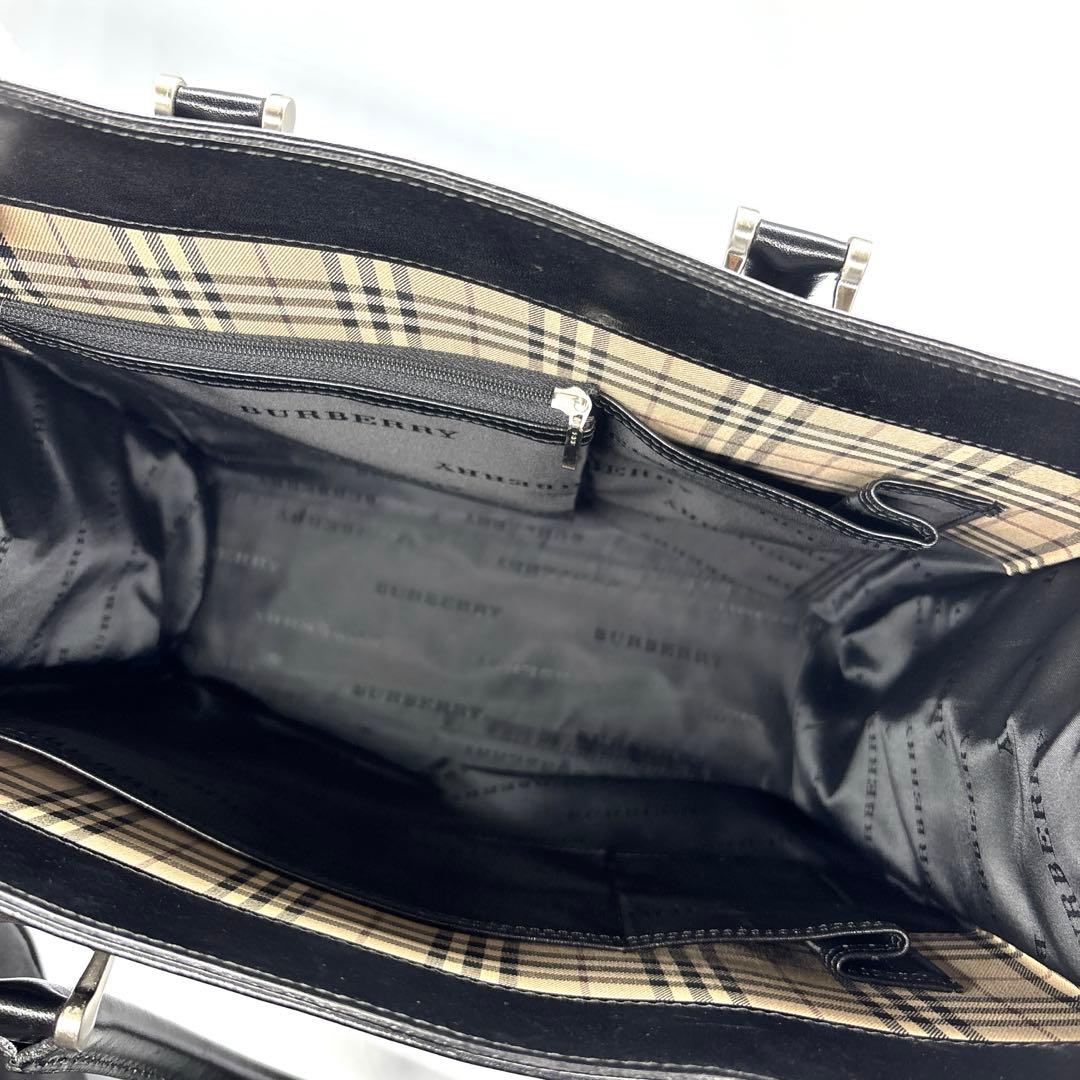 BURBERRY バーバリー トート　ビジネスバッグ ナイロン レザー ブラック