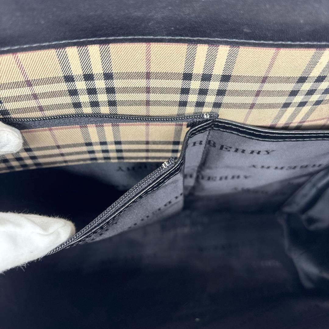 BURBERRY バーバリー トート　ビジネスバッグ ナイロン レザー ブラック