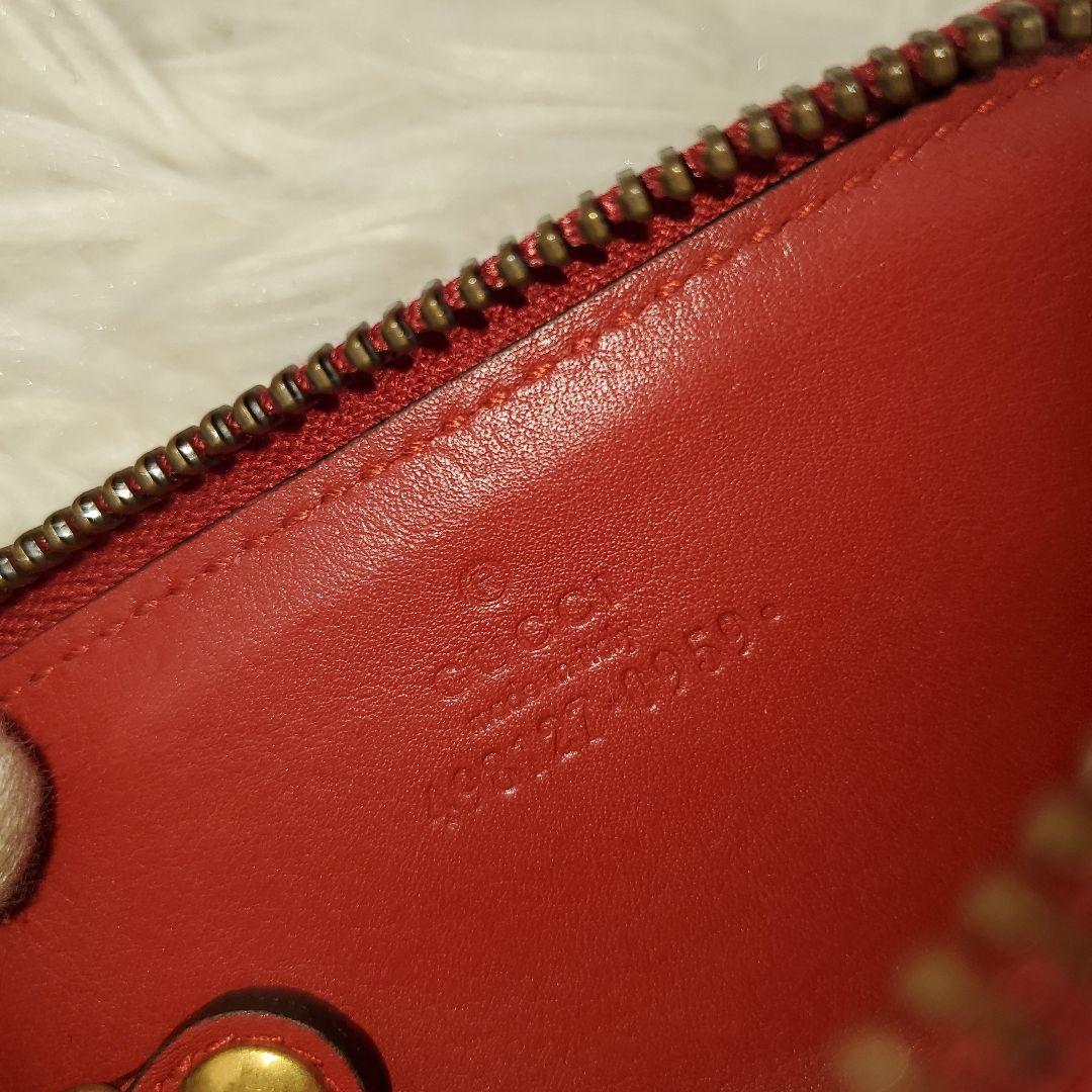 ⭐未使用級⭐GUCCI ggマーモント レッド キーケース ケース