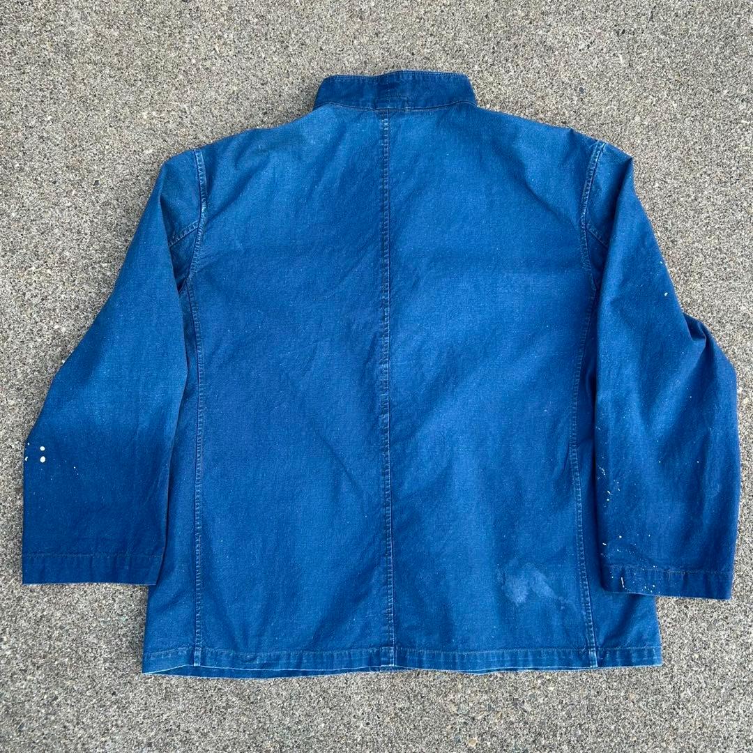 french vintage china jacket インディゴ ブルー