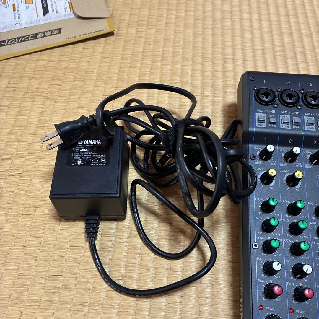 YAMAHA MG10XU マイクスタンド接続アダプター付き