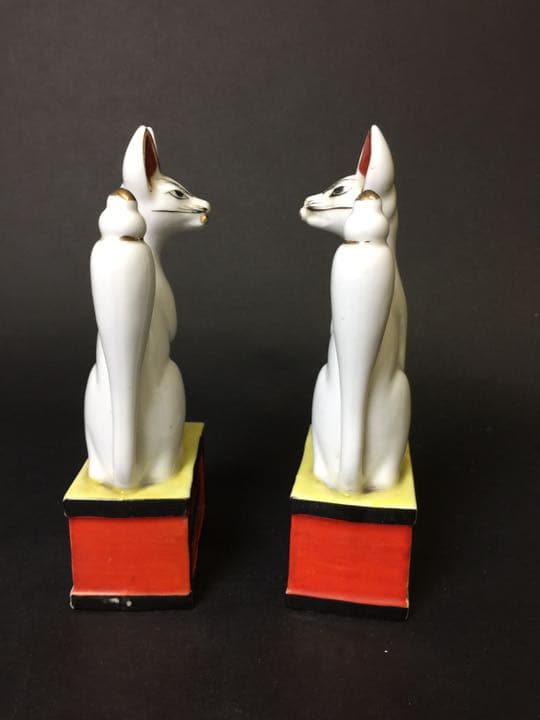 年代物 稲荷様  吉祥 狐さん(きつね) 古美術 宗教美術