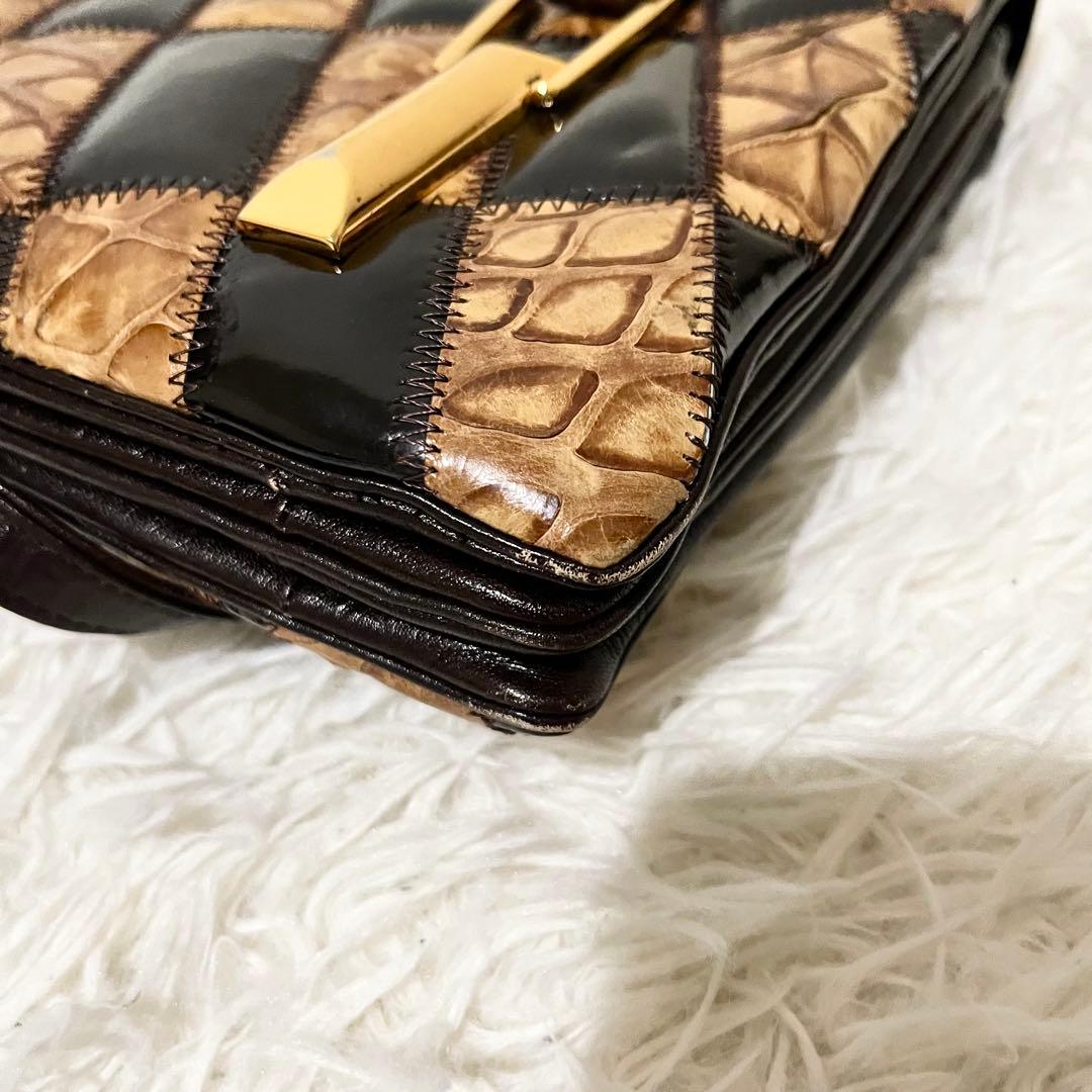 【希少】エキゾチック　ハンドバッグ　和装