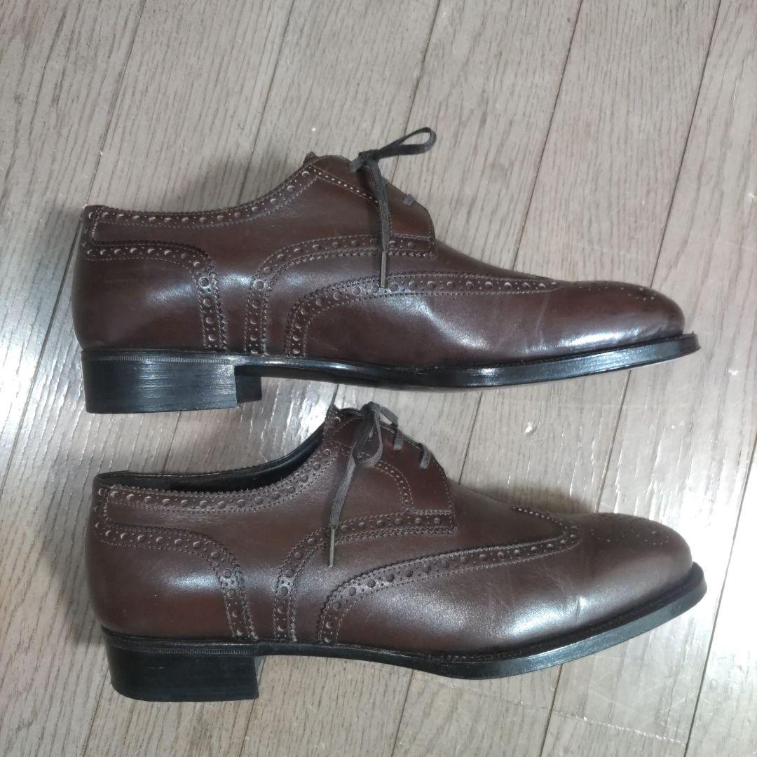 エンツォボナフェ　ENZO BONAFE　ブラウン ウィングチップ ブローグ