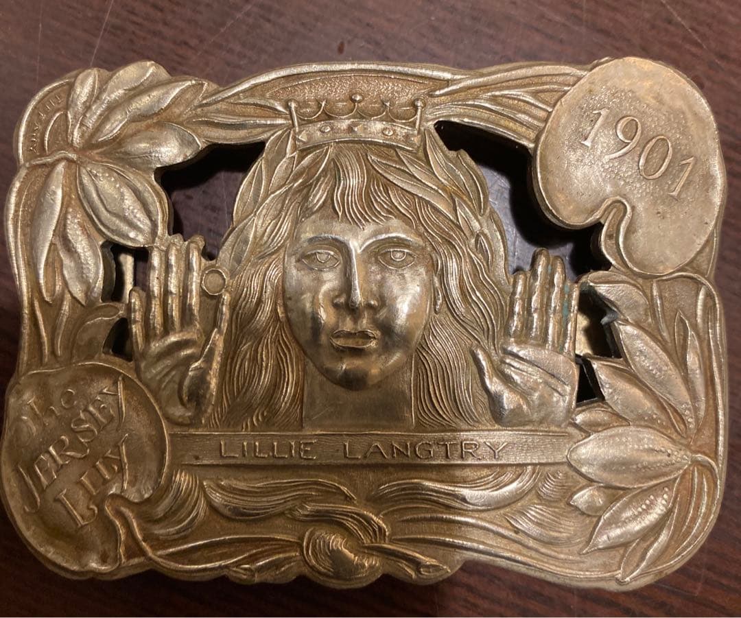 コミック・アニメ 1901' OldTiffany \"LILLIE LANGTRY\"buckle