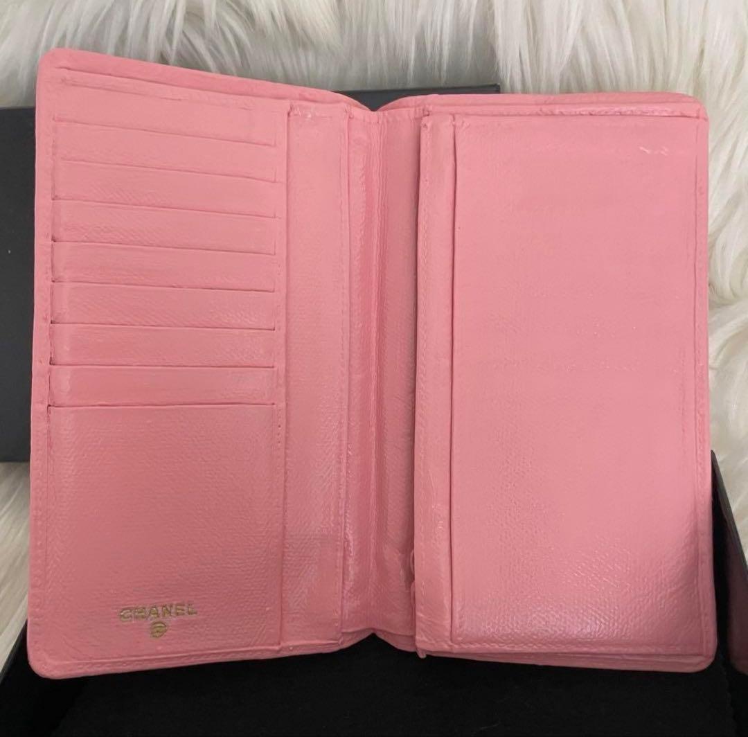 人気色！CHANEL ココボタン ピンク 二つ折り財布 シャネル 楽天市場