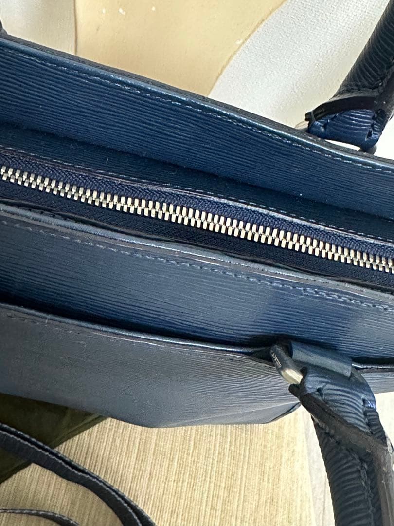 【新品】aniary ウェーブレザービジネスバッグDarkBlue