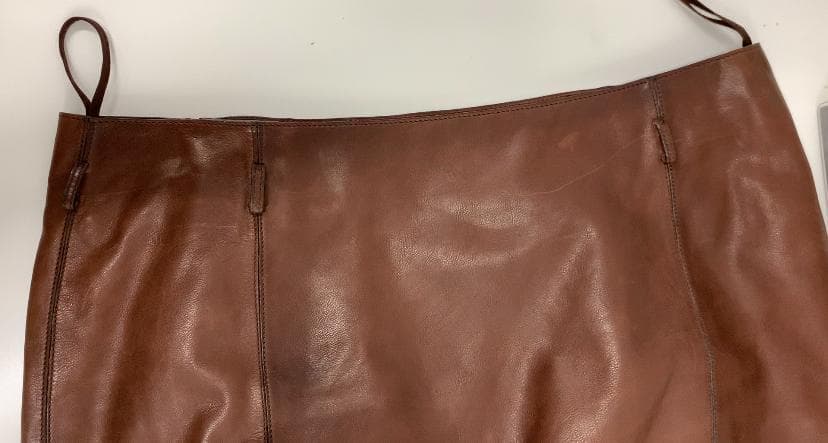 エルメス HERMES レザースカート　本革※使用感あり　ヴィンテージ