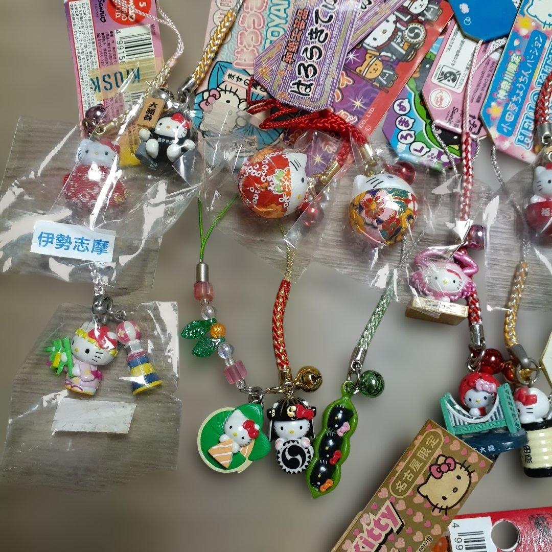 ご当地キティ 根付け　ファスナーマスコット他　60個　まとめ売り