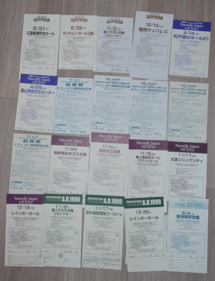 THE ALFEE メモリアルチケット96枚・チケットホルダー2個 セット