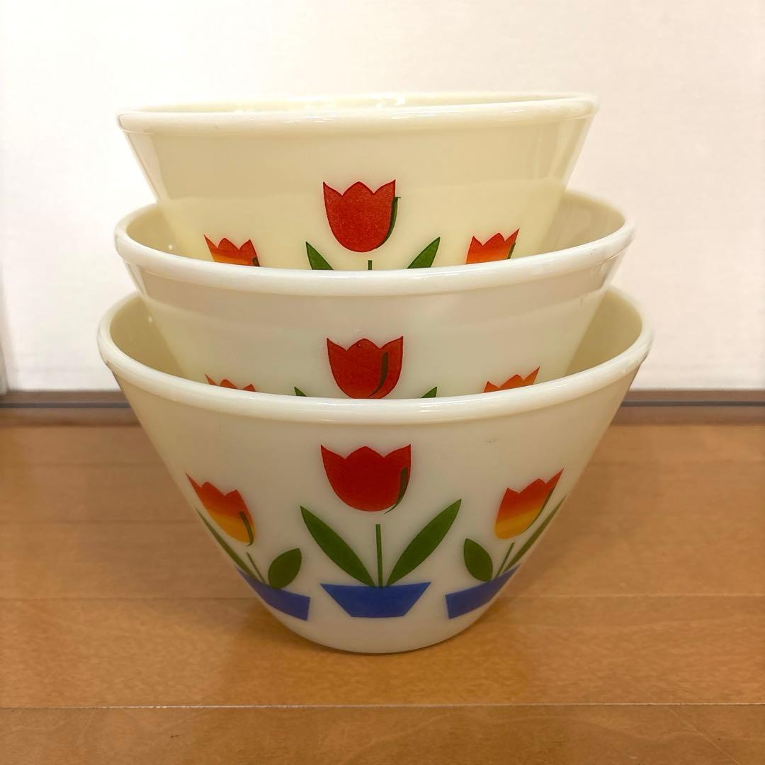 ファイヤーキング Fire King アンカーホッキング社ミキシングボウル