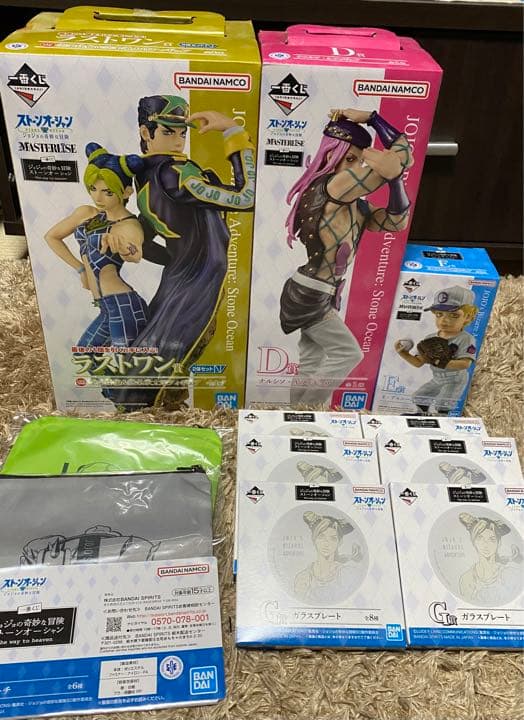 ジョジョの奇妙な冒険一番くじD賞E賞F賞ラストワンセットおまけ付き
