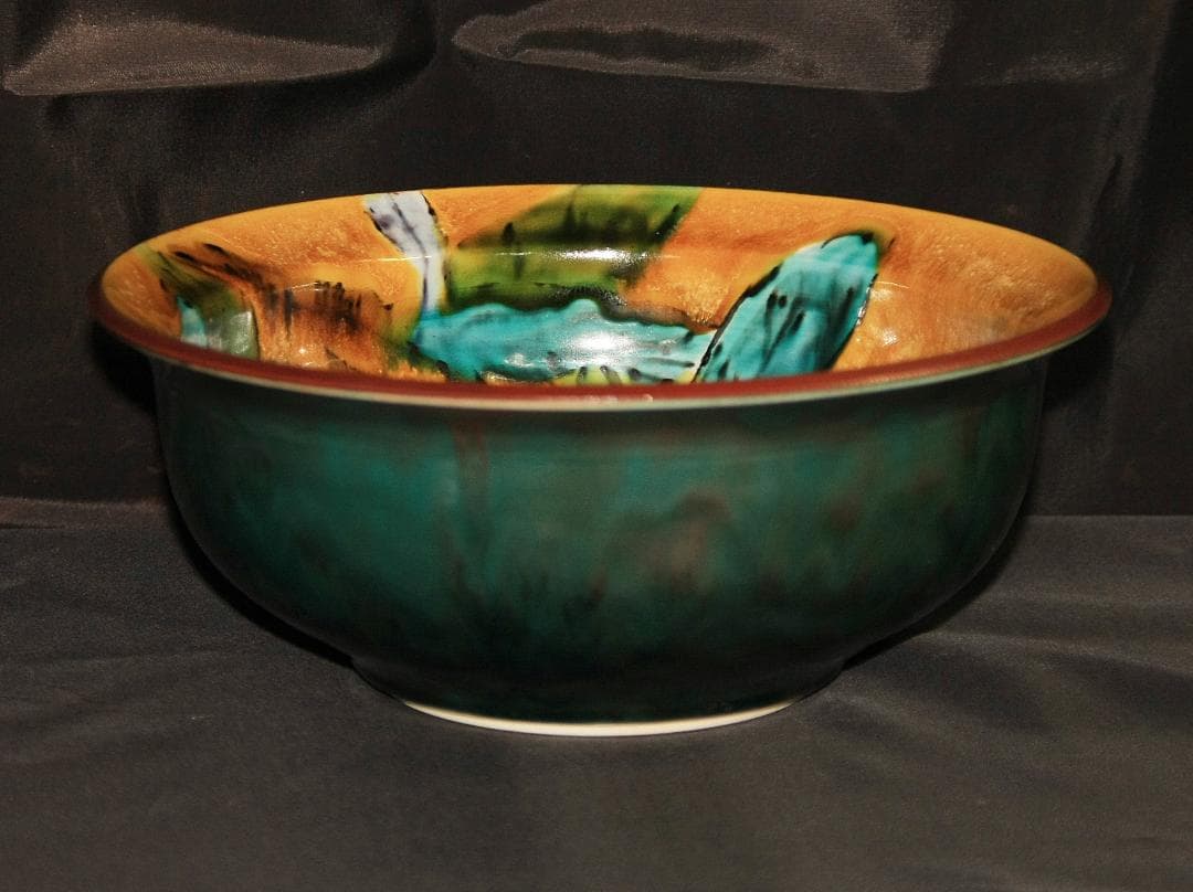 芸術院会員 文化勲章受賞 二代浅蔵五十吉 釉彩瑞菓譜菓子鉢 M79 - メルカリ