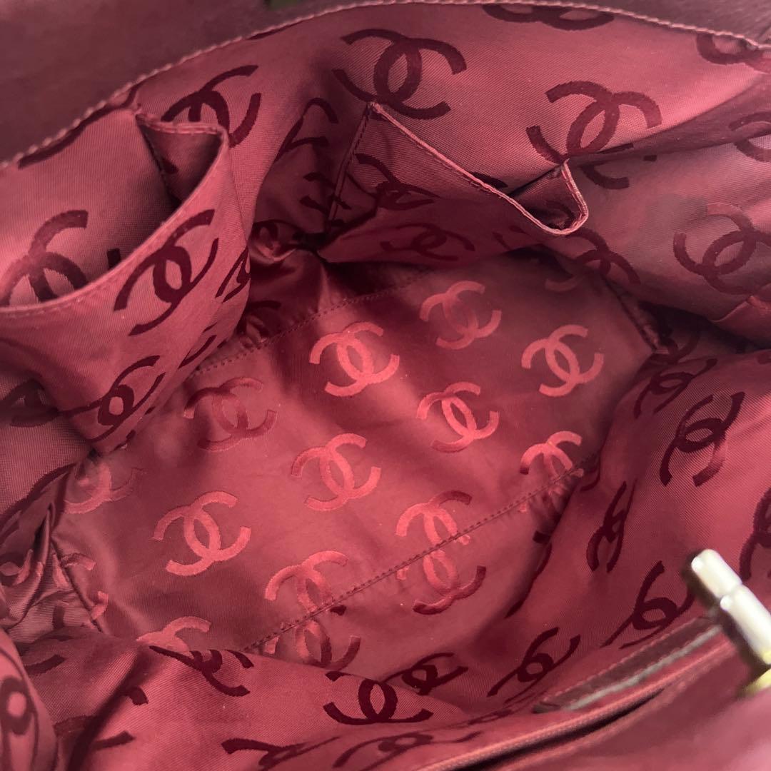 シャネル CHANEL ハンドバッグ ボルドー バーガンディ