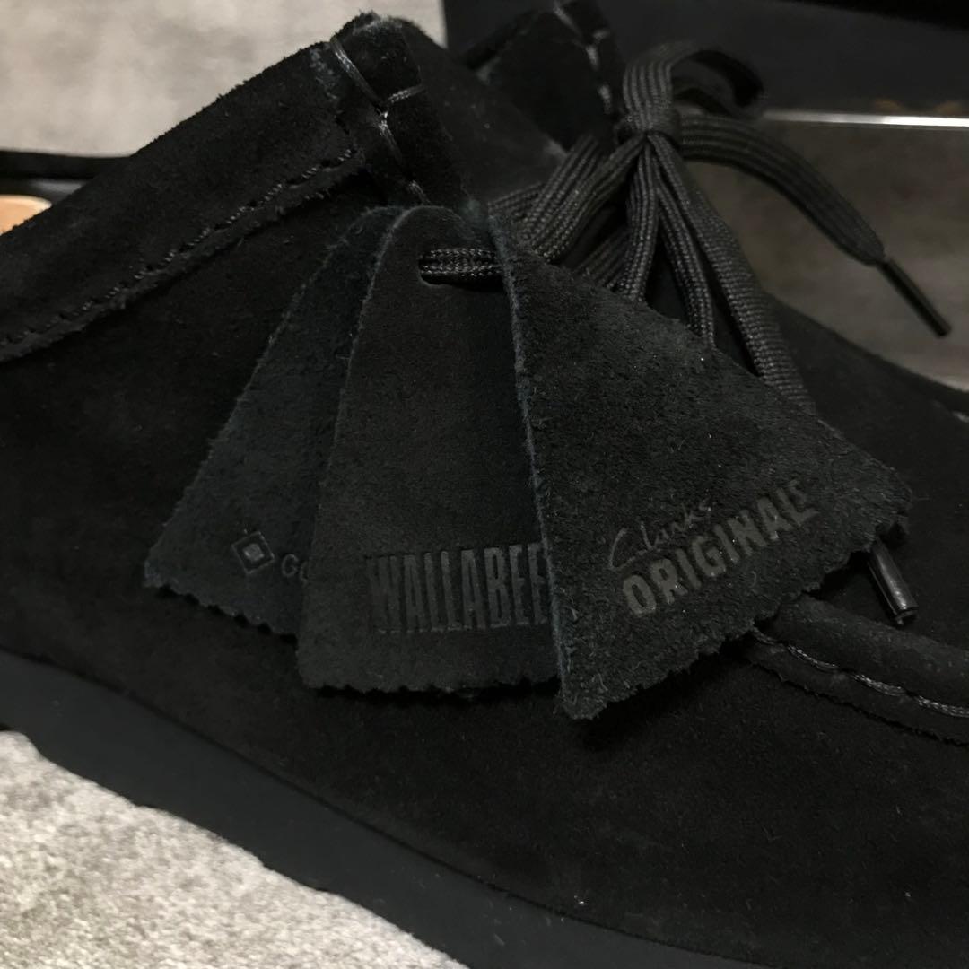 【美品】クラークス ワラビーブーツ 黒 GTX ゴアテックス vibramソール