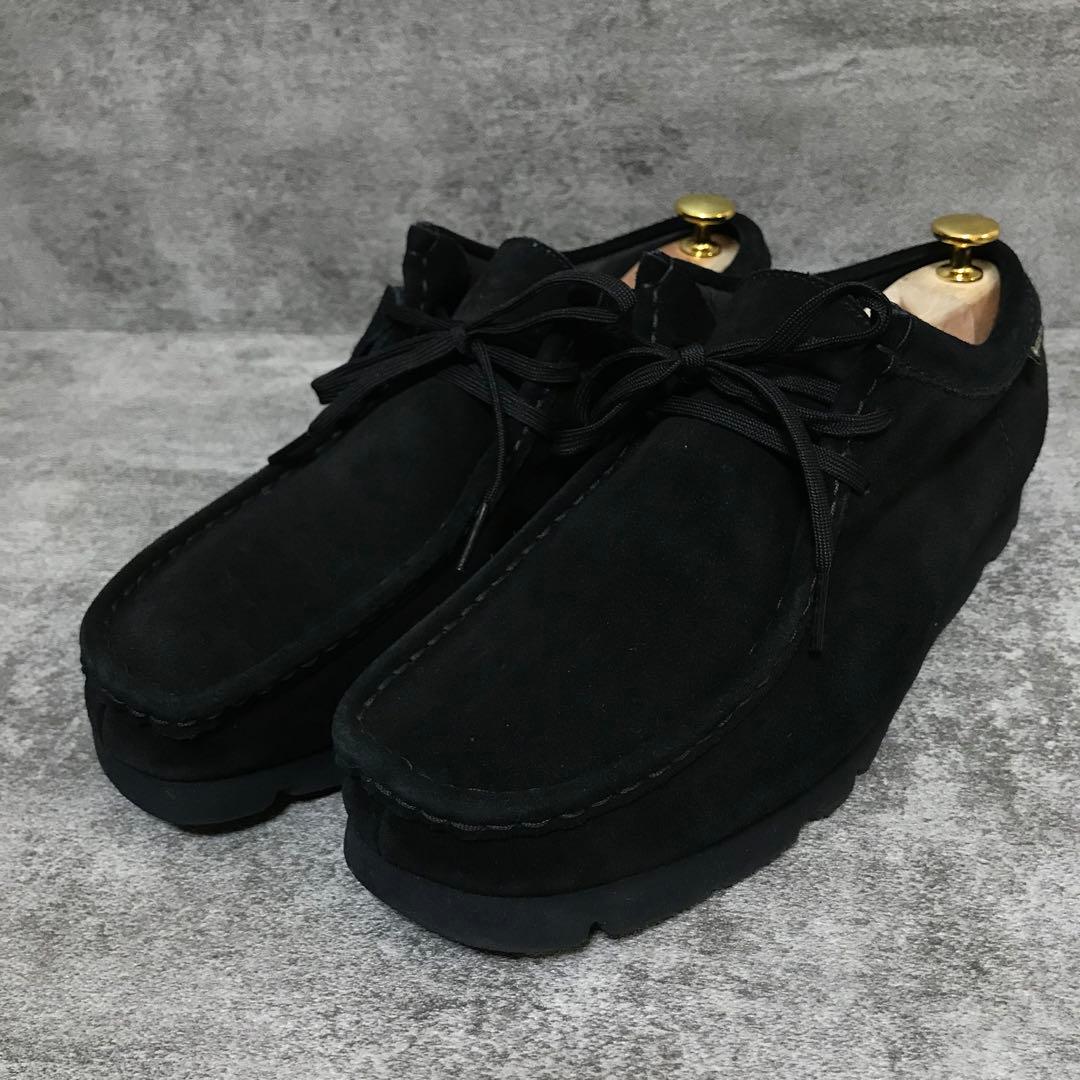 【美品】クラークス ワラビーブーツ 黒 GTX ゴアテックス vibramソール