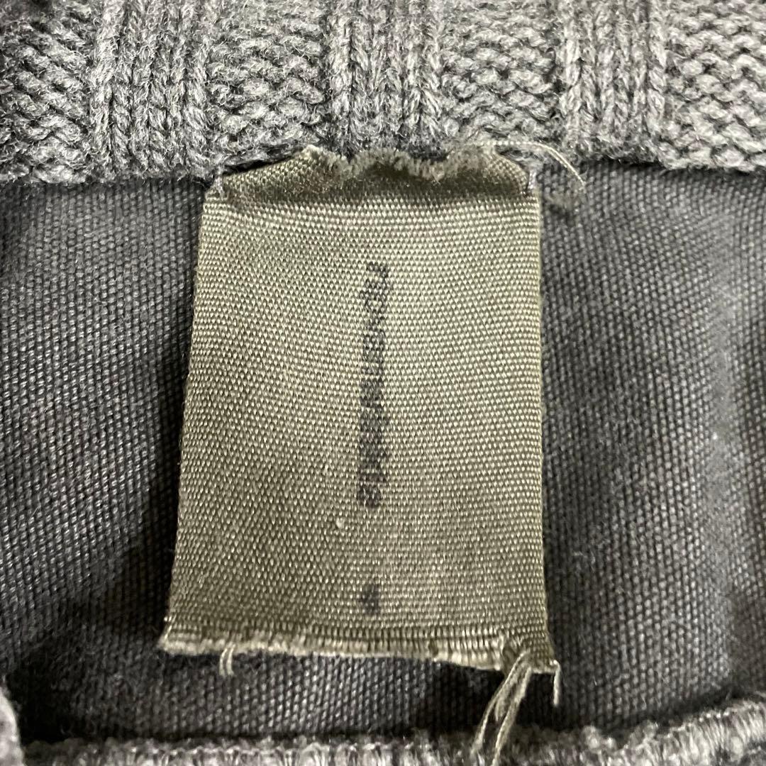 レア ripvanwinkle ニット ダック地 切り替え　シングルライダース