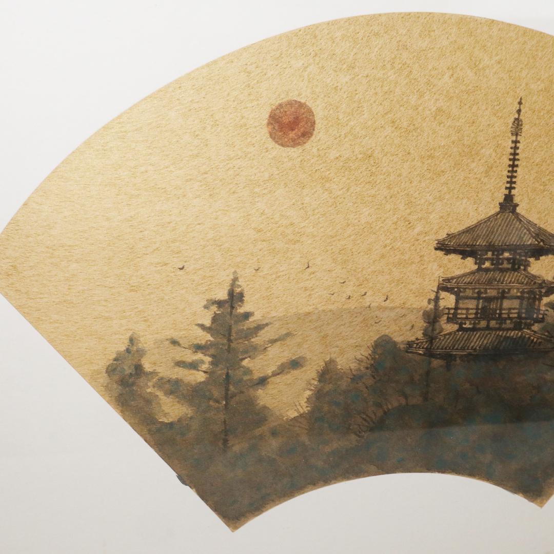 真作 井上稔 薬師寺塔韻　F6 共シール