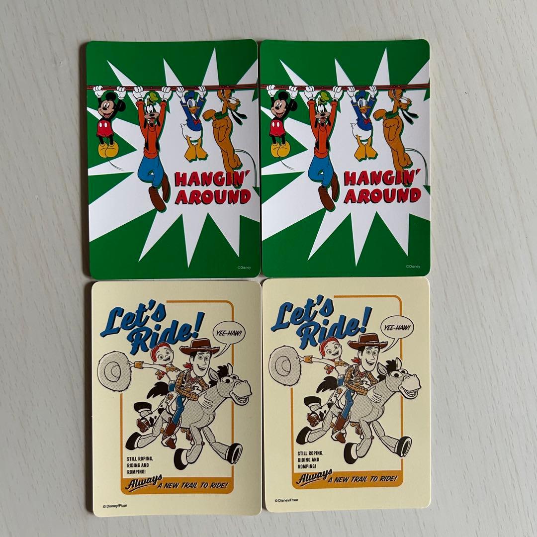 ディズニーストア じゃんけんカード 新宿高島屋店限定 130番 4枚セット