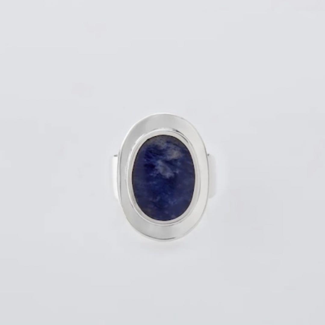 不*す様 XOLO　Amulet Ring with Sodalite ブルー