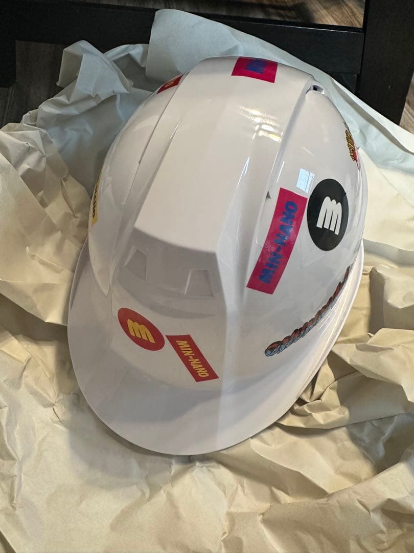 MIN-NANO KAGA HELMET ミンナノ 防災ヘルメット LOGO