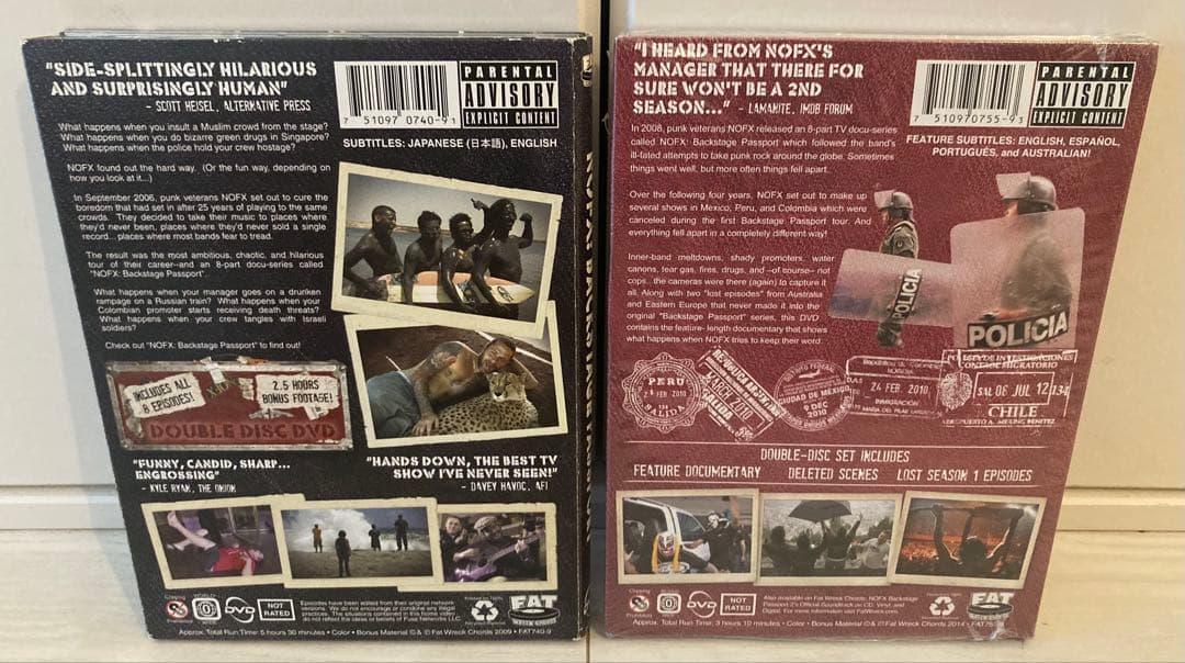 NOFX DVD Backstage Passport 1 & 2