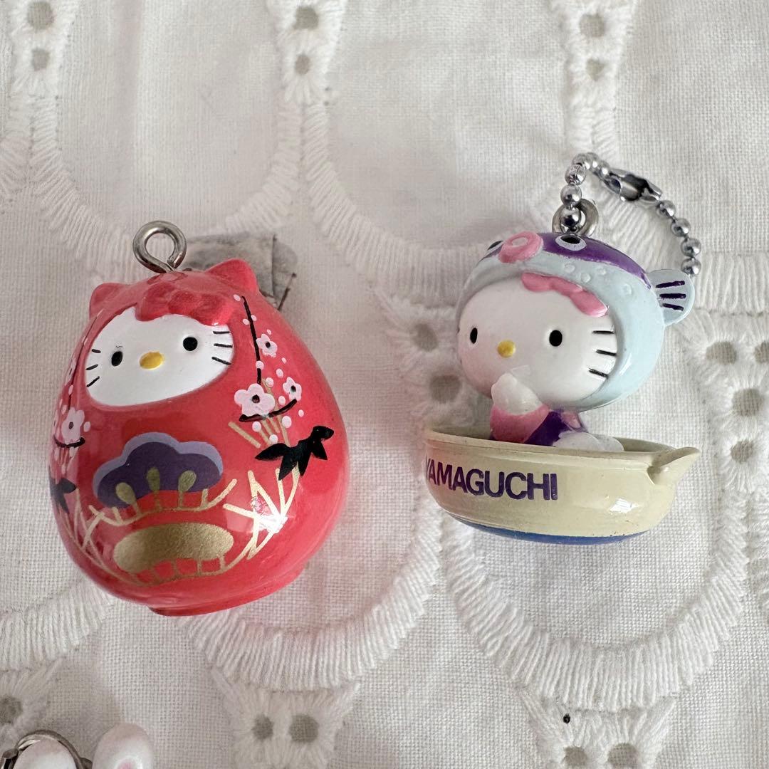 ご当地キティ 根付け・ストラップセット　 コレクターズマスコット 25周年