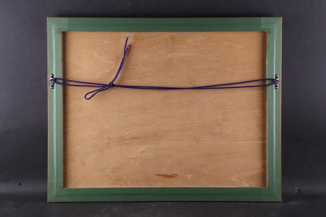 真作保証 三宅克己 風景画 水彩5号 タトウ箱 油彩技法を用いて水彩表現の開拓者