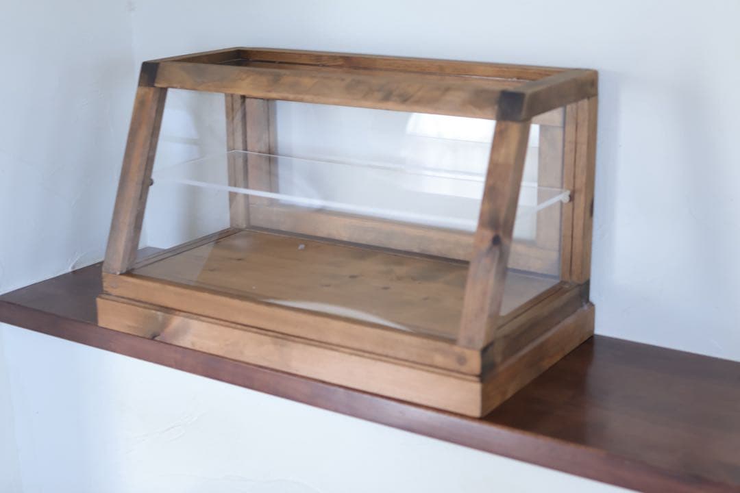 コレクションケース　アンティーク風 ブラス ガラス コレクションケース ウォールボックス S 壁掛け