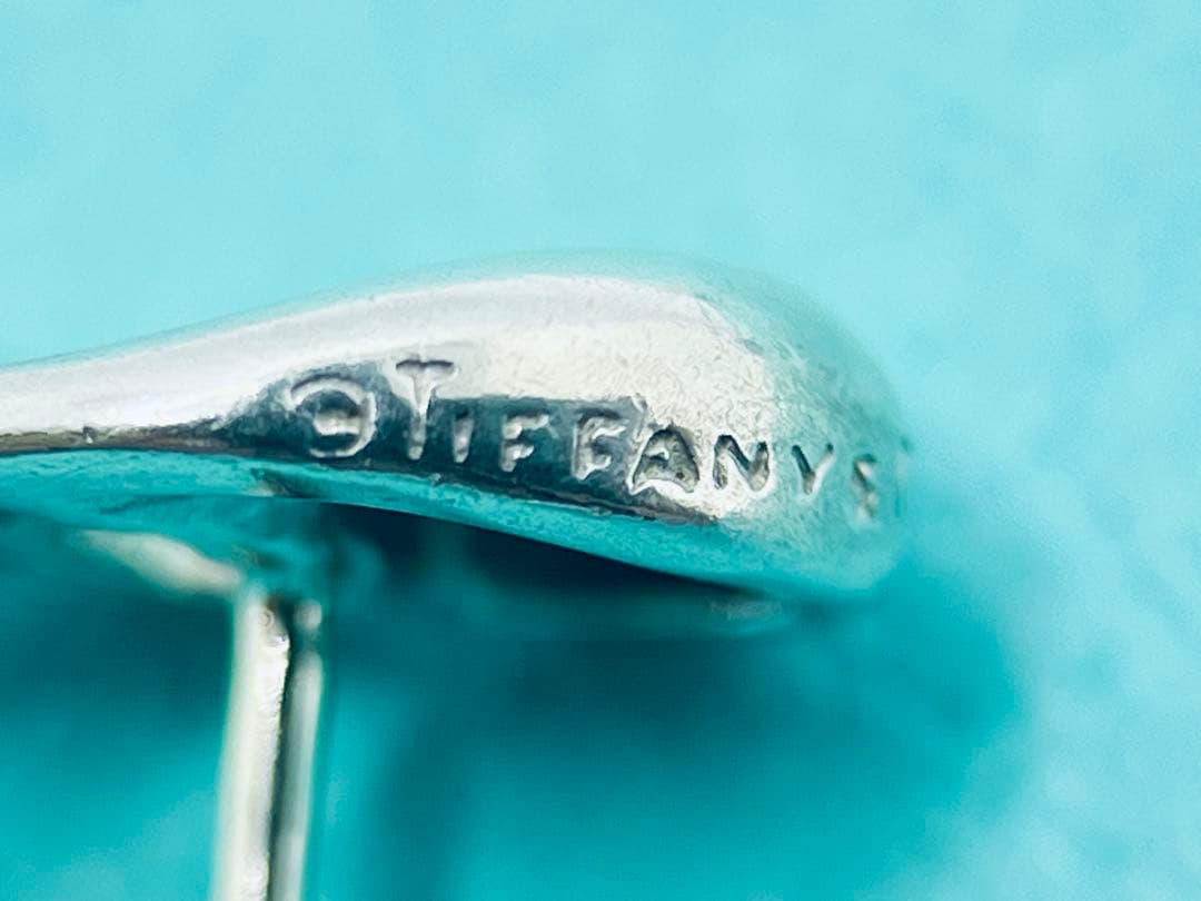 h562 オールド ティファニー ダブルティアドロップ ピアス シルバー 925