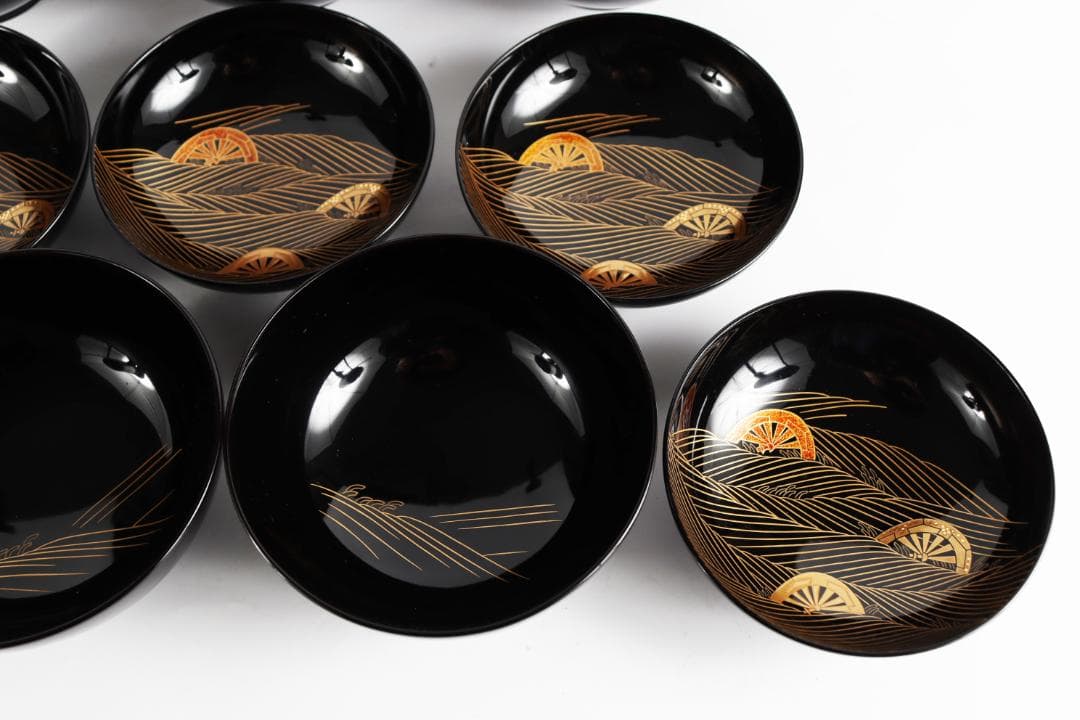 輪島塗 大向高洲堂 煮物椀 五客 蓋付椀 共箱