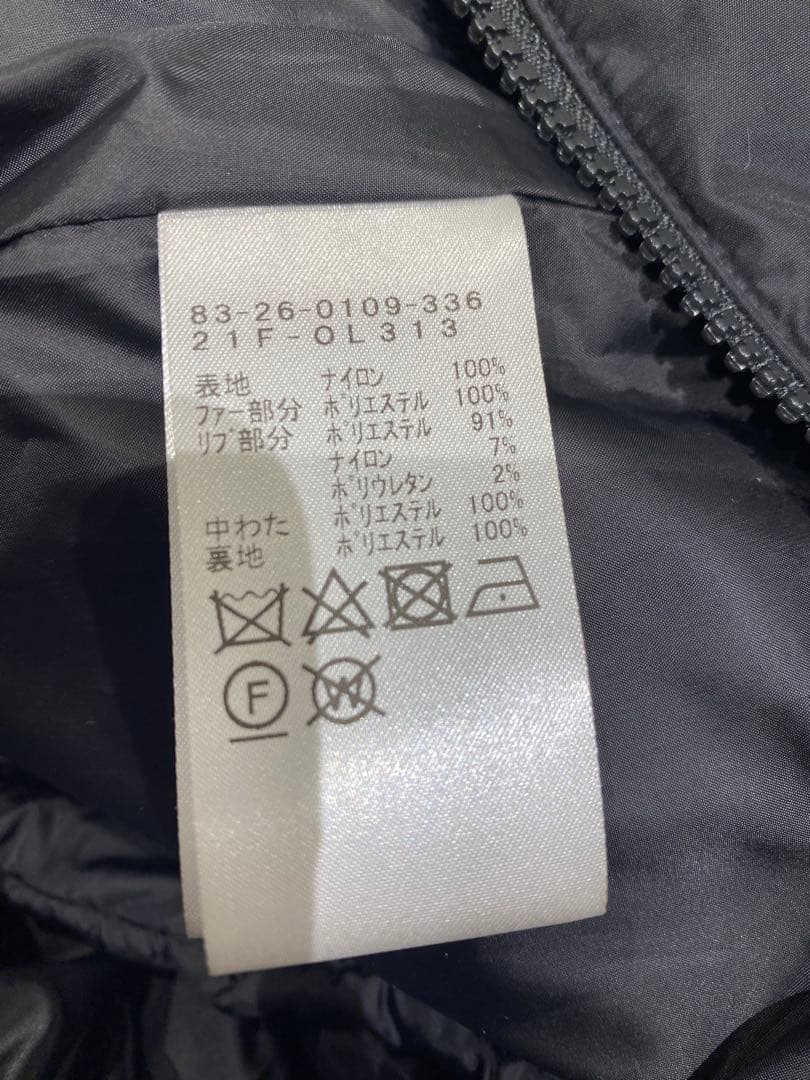 【新品未使用】BEAMS GOLF ダウン　ワンピース　中綿　 黒/ベージュ　S