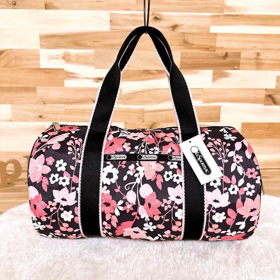 未使用【レスポートサック】花柄 ミニ ボストンバッグ トートバッグ